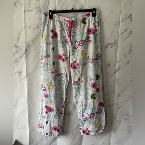 UNICORN RAINBOW PRINT LIGHTWEIGHT LOUNGE PAJAMA PANTS WOMENS MEDIUM